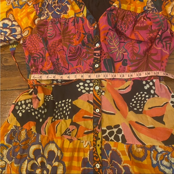 Anthropologie X Farm Rio Button-Front Maxi Dress size 2X - Picture 14 of 16